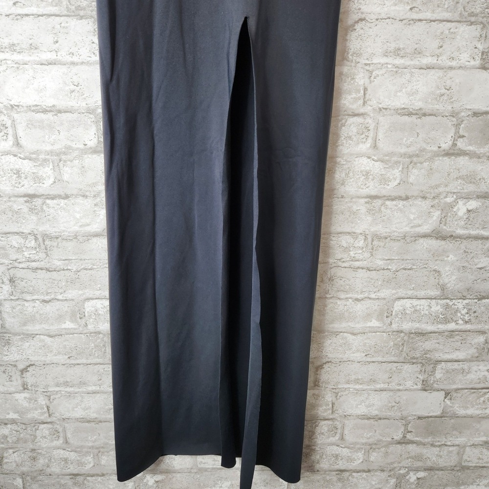 SKIMS Maxi Skirt Black Front Slit High Waisted Minimalist XXS - Picture 3 of 7